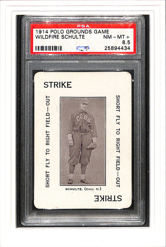 1914 Polo Grounds Game # Wildfire Schulte PSA 8.5 SN 25894434