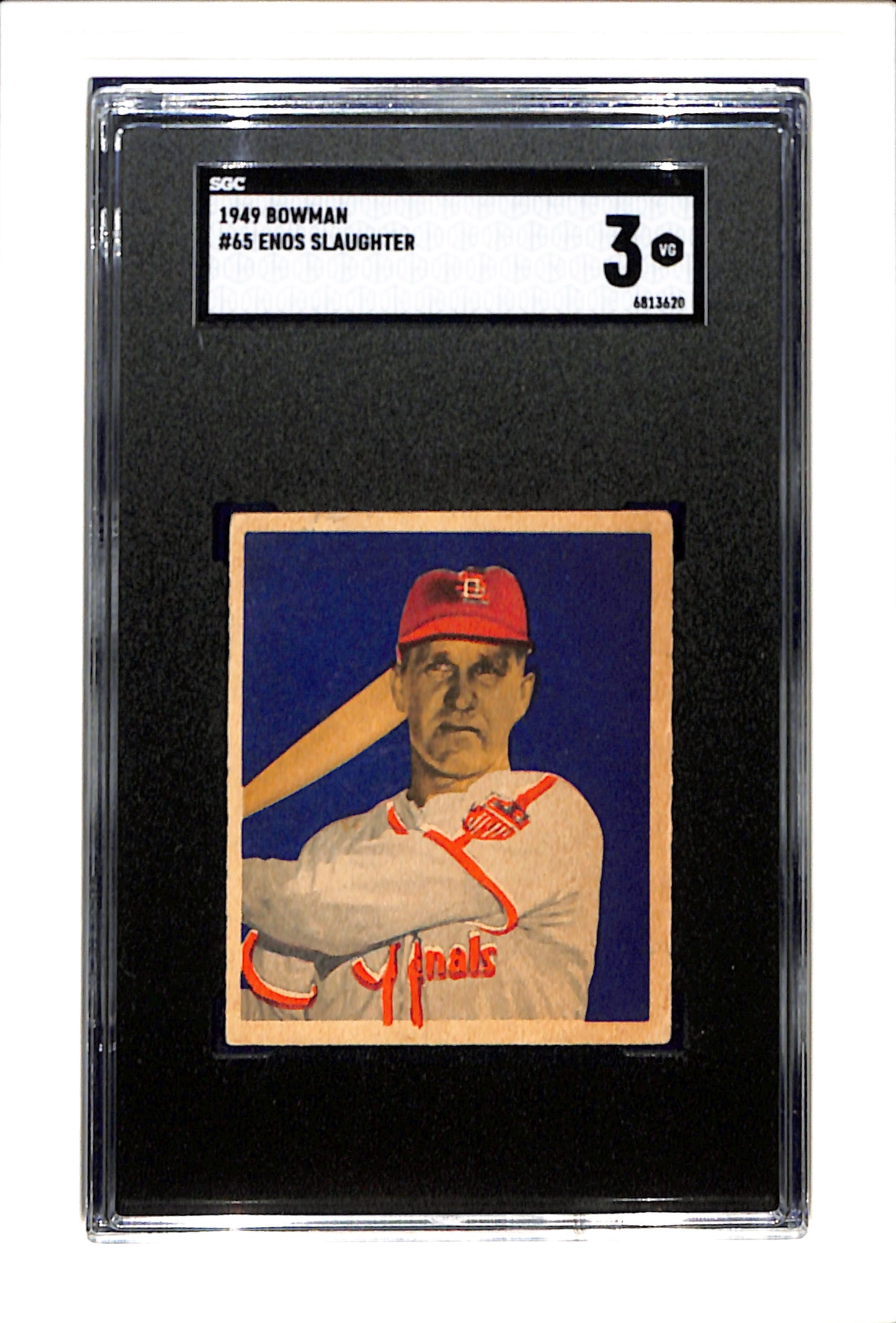 1949 Bowman #65 Enos Slaughter SGC 3 SN 6813620