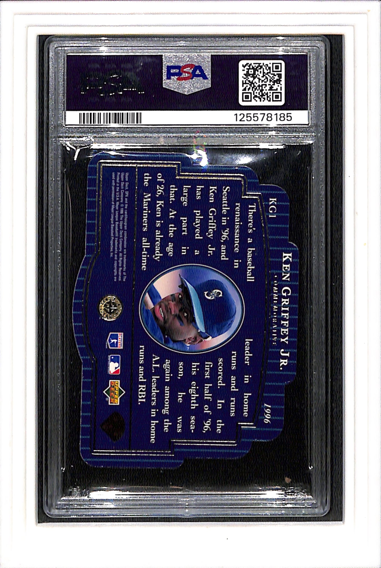1996 Spx Ken Griffey Jr. Commemorative #KG1 PSA 9 SN 125578185