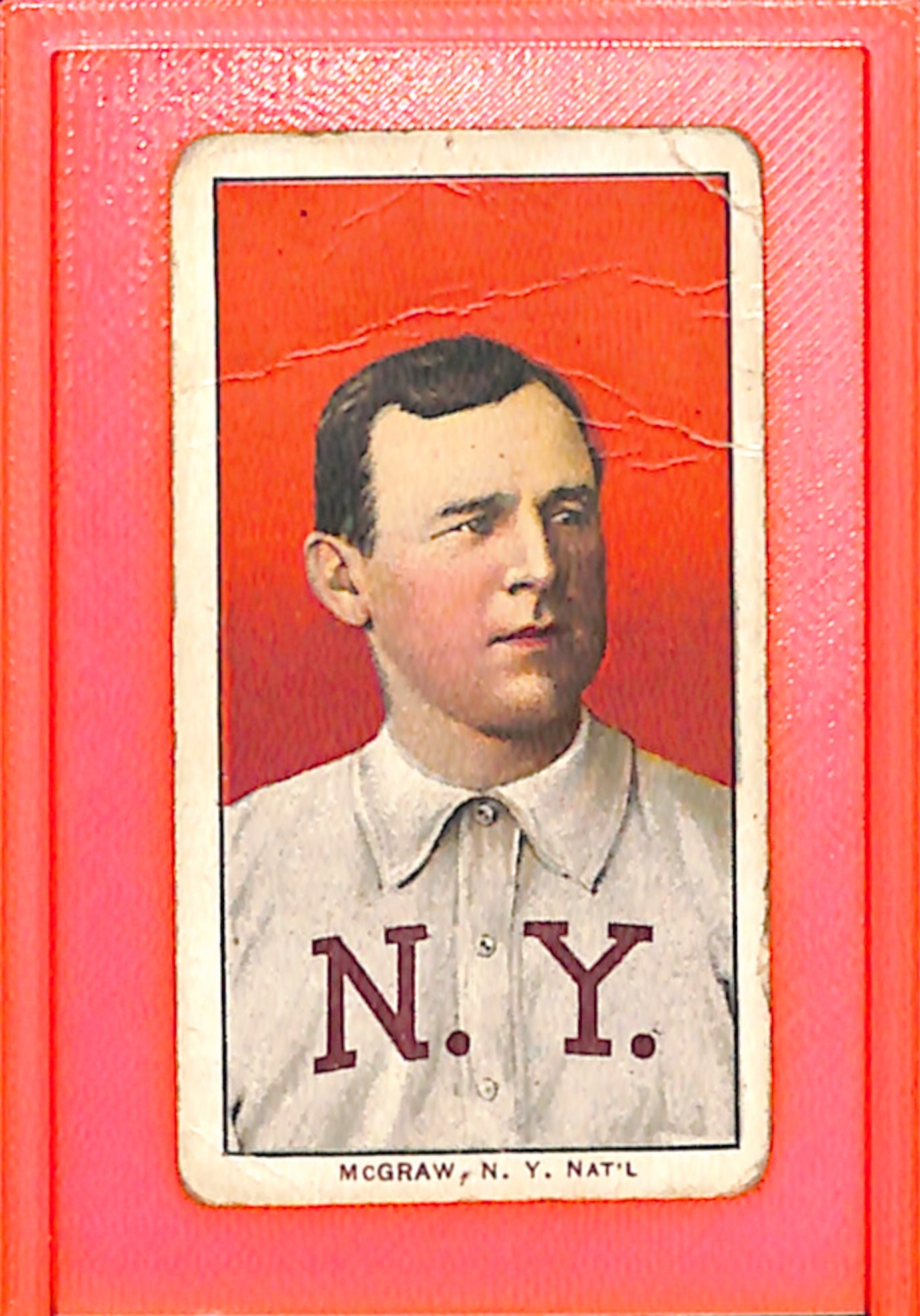 1909-11 T206 Piedmont Cigarettes Baseball John McGraw Portrait G/VG
