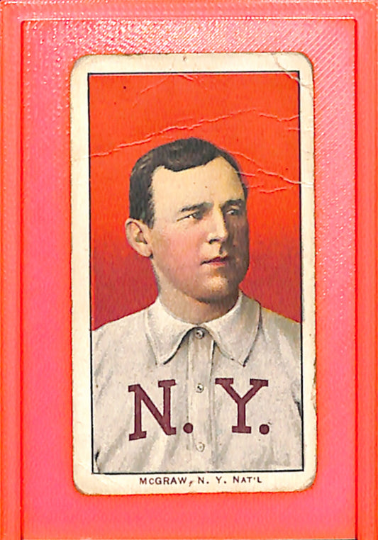 1909-11 T206 Piedmont Cigarettes Baseball John McGraw Portrait G/VG