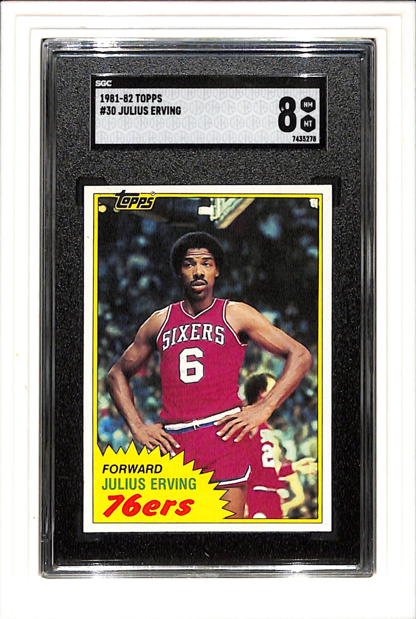 1981-82 Topps #30 Julius Erving SGC 8 SN 7435278