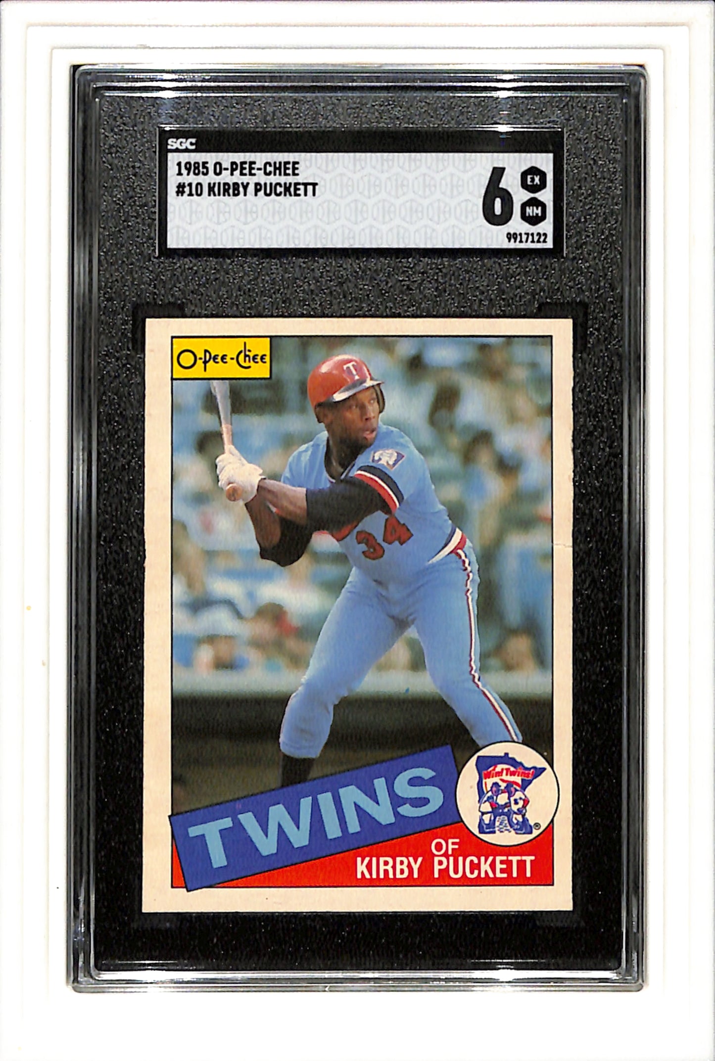 1985 O-Pee-Chee #10 Kirby Puckett SGC 6 SN 9917122