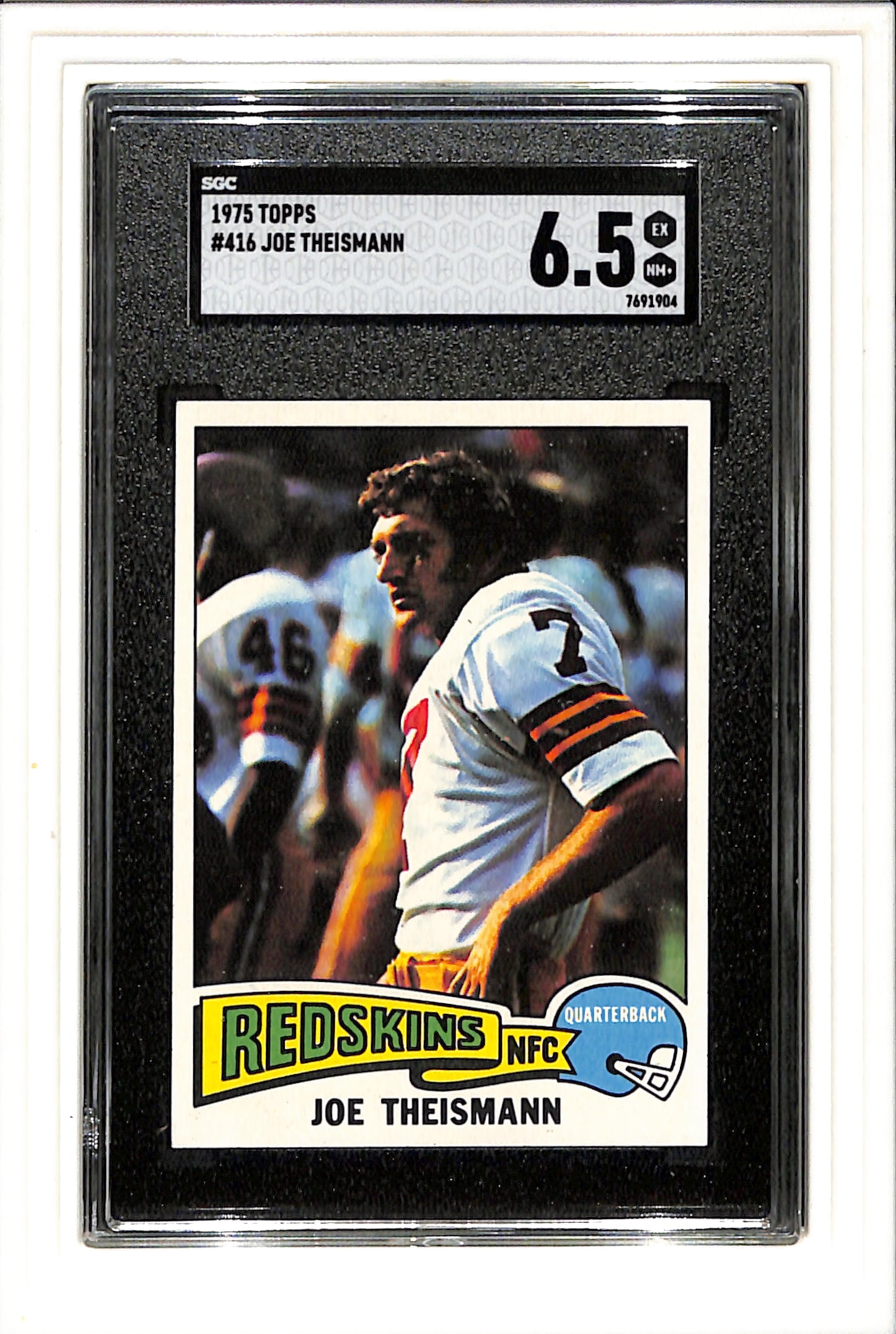 1975 Topps #416 Joe Theismann SGC 6.5 SN 7691904
