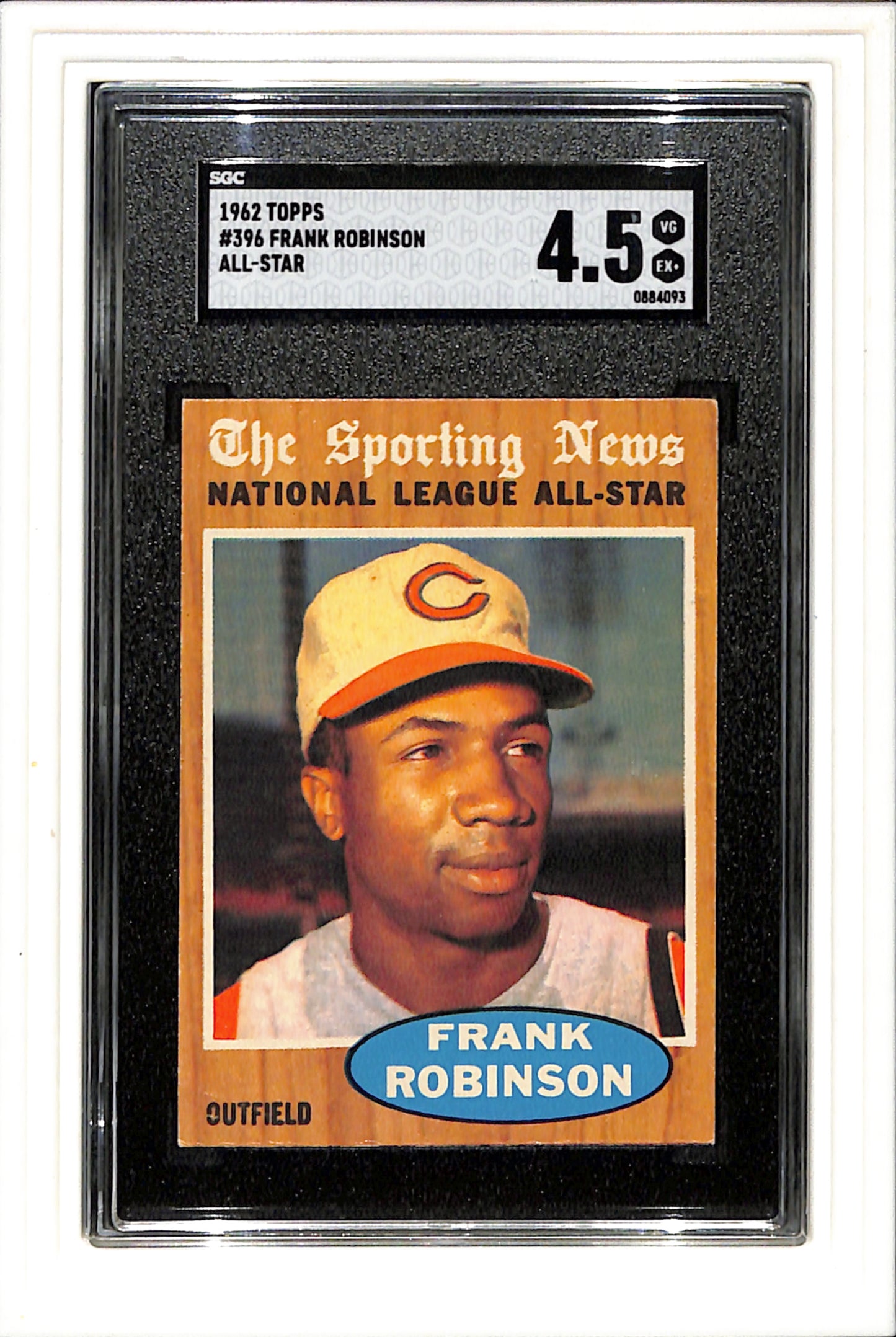 1962 Topps #396 Frank Robinson All-Star SGC 4.5 SN 0884093