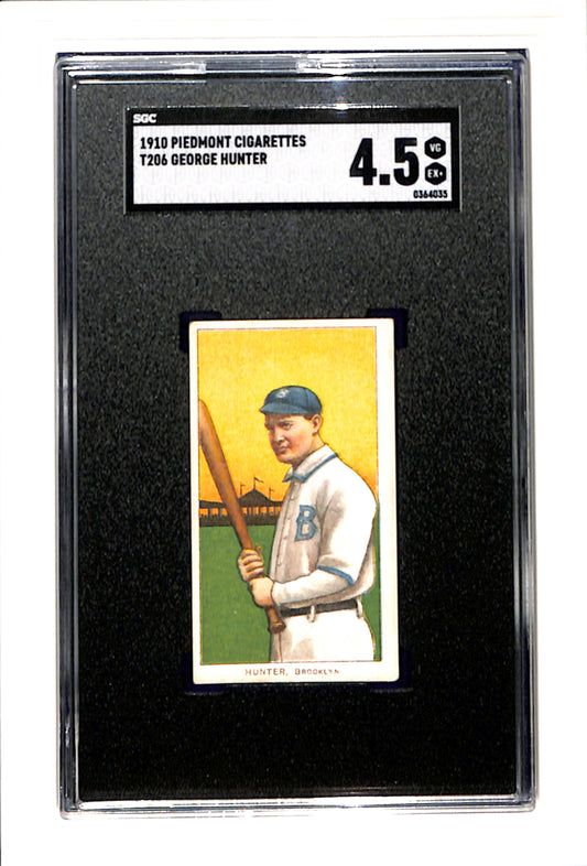 1909-11 T206 George Hunter SGC 4.5 SN 0364035