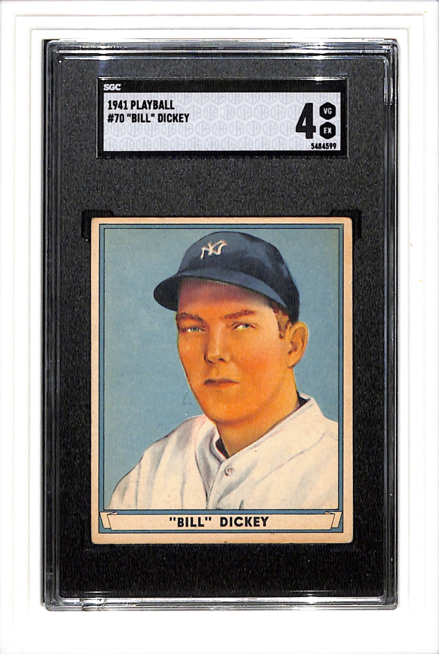 1941 Playball #70 Bill Dickey SGC 4 SN 5484599