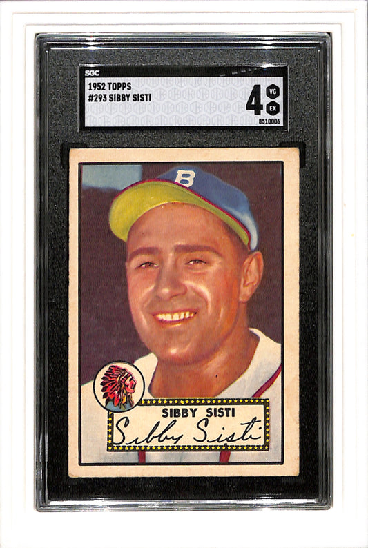 1952 Topps #293 Sibby Sisti SGC 4 SN 8510006