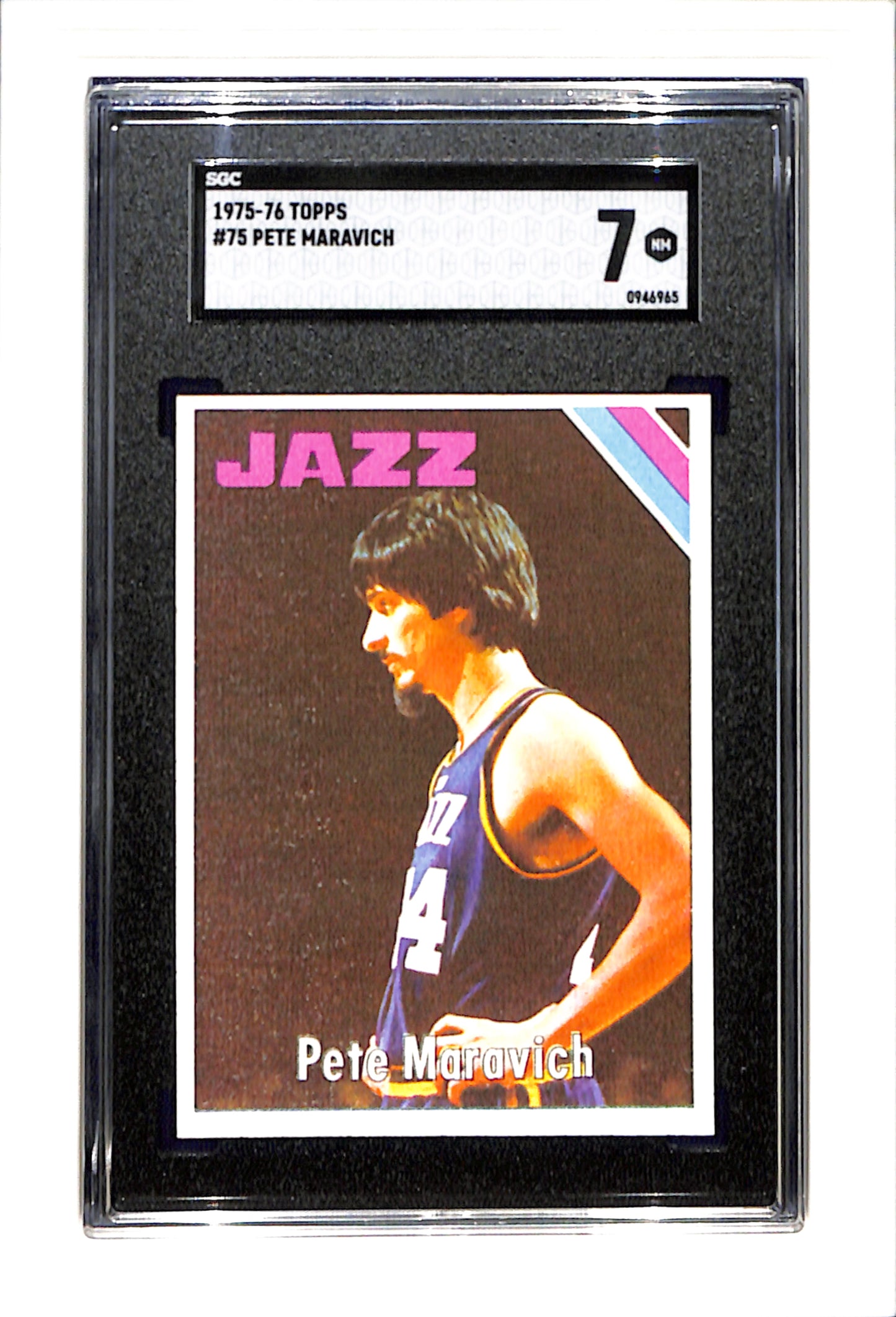 1975-76 Topps #75 Pete Maravich SGC 7 SN 0946965