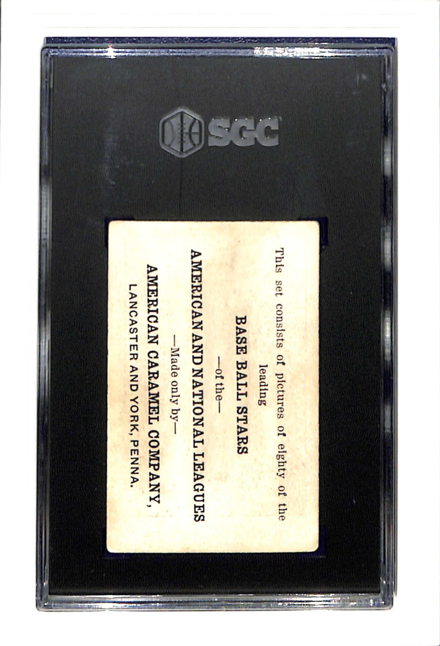 1921 E121 American Caramel Jack Mcinnis SGC 3 SN 2093298