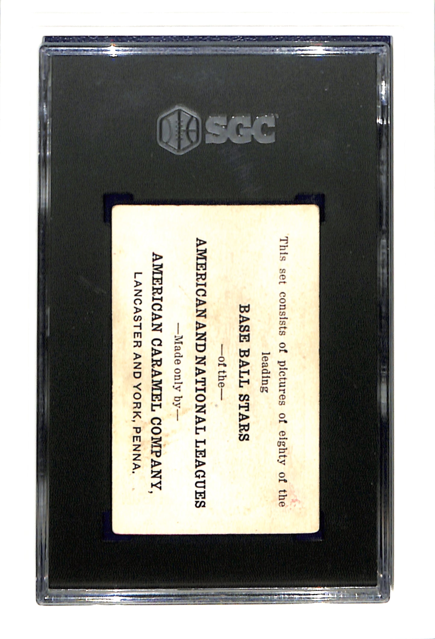 1921 E121 American Caramel Oscar Vitt SGC 3 SN 0735757