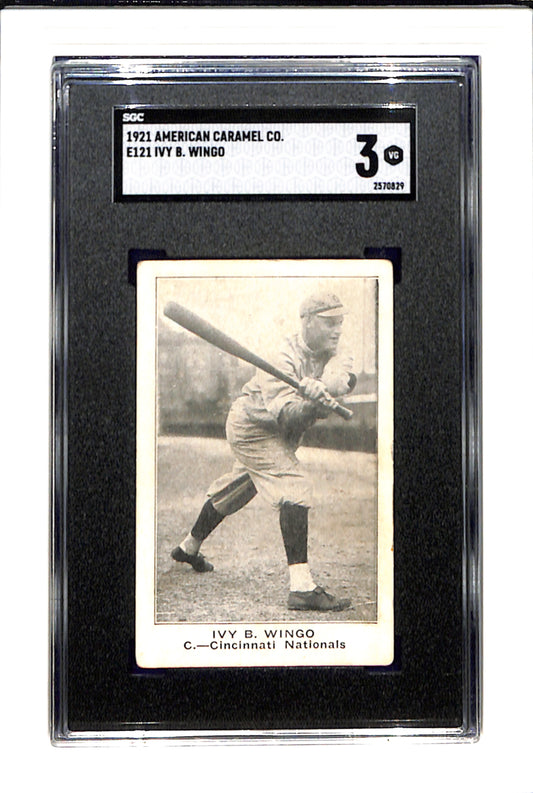 1921 E121 American Caramel Ivy B Wingo SGC 3 SN 2570829