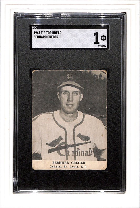 1947 Tip Top Bread # Bernard Creger SGC 1 SN 1734064