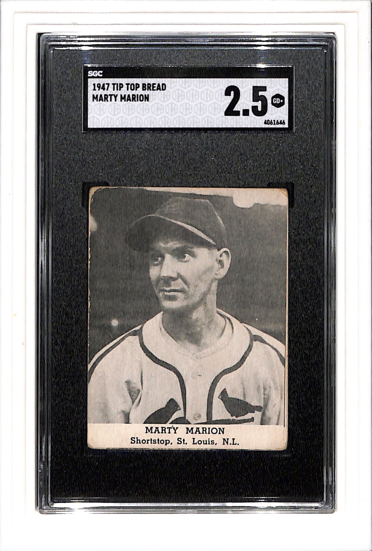1947 Tip Top Bread # Marty Marion SGC 2.5 SN 4061646