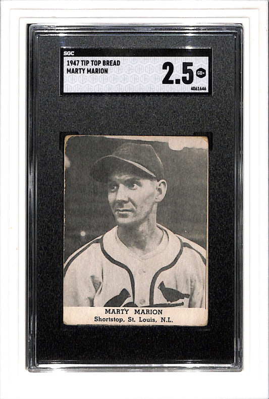 1947 Tip Top Bread # Marty Marion SGC 2.5 SN 4061646