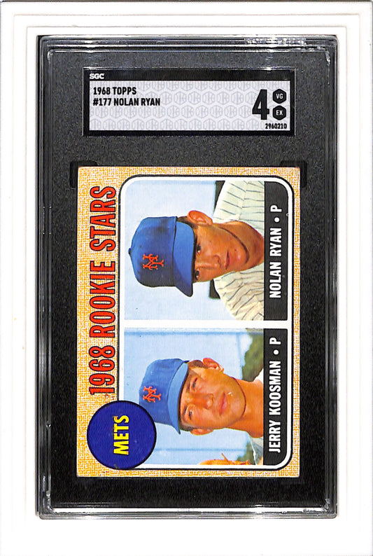 1968 Topps #177 Nolan Ryan SGC 4 SN 2960210
