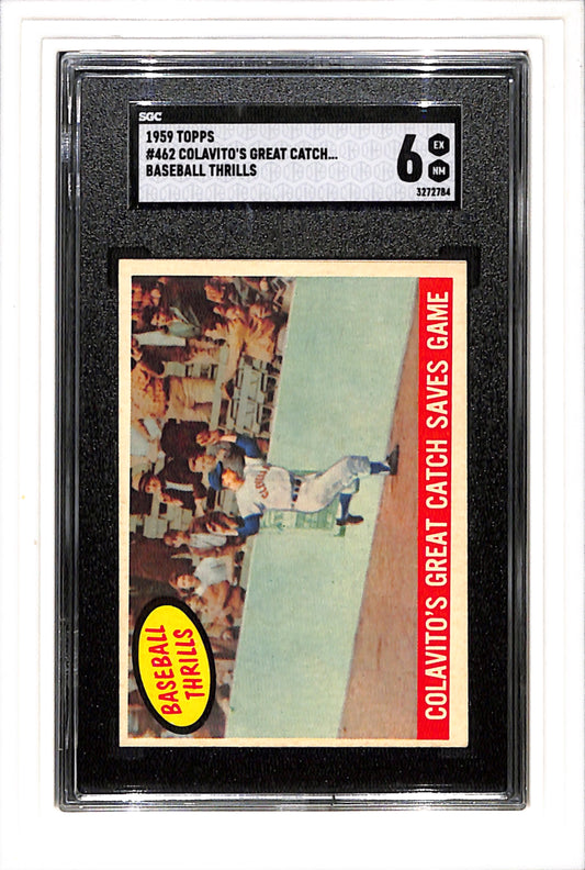 1959 Topps #462 Colavito's Baseball Thrills SGC 6 SN 3272784 Sharp!