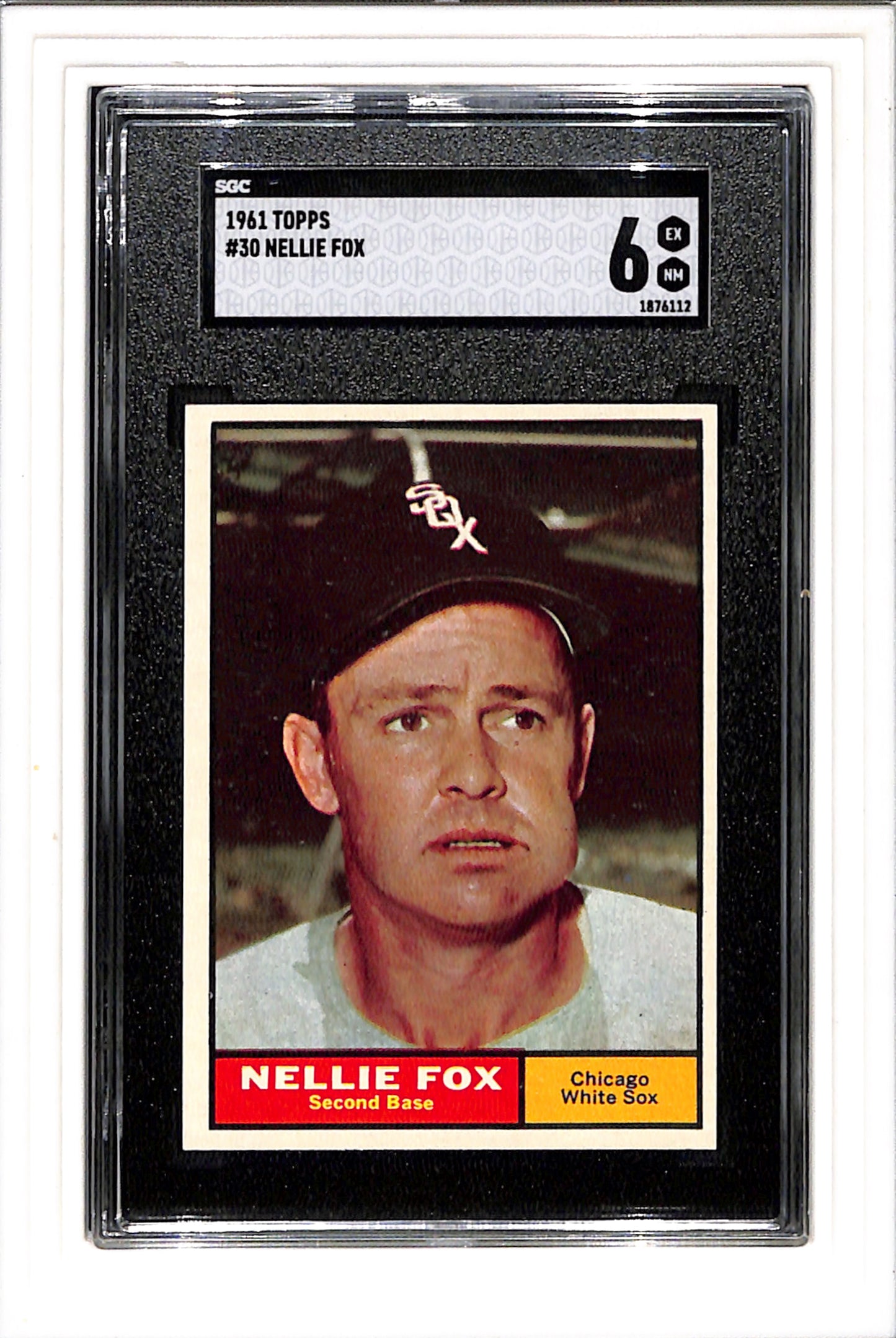1961 Topps #30 Nellie Fox SGC 6 SN 1876112