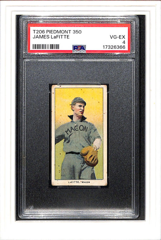 1909-11 T206 James Lafitte Piedmont 350 PSA 4 SN 17326366