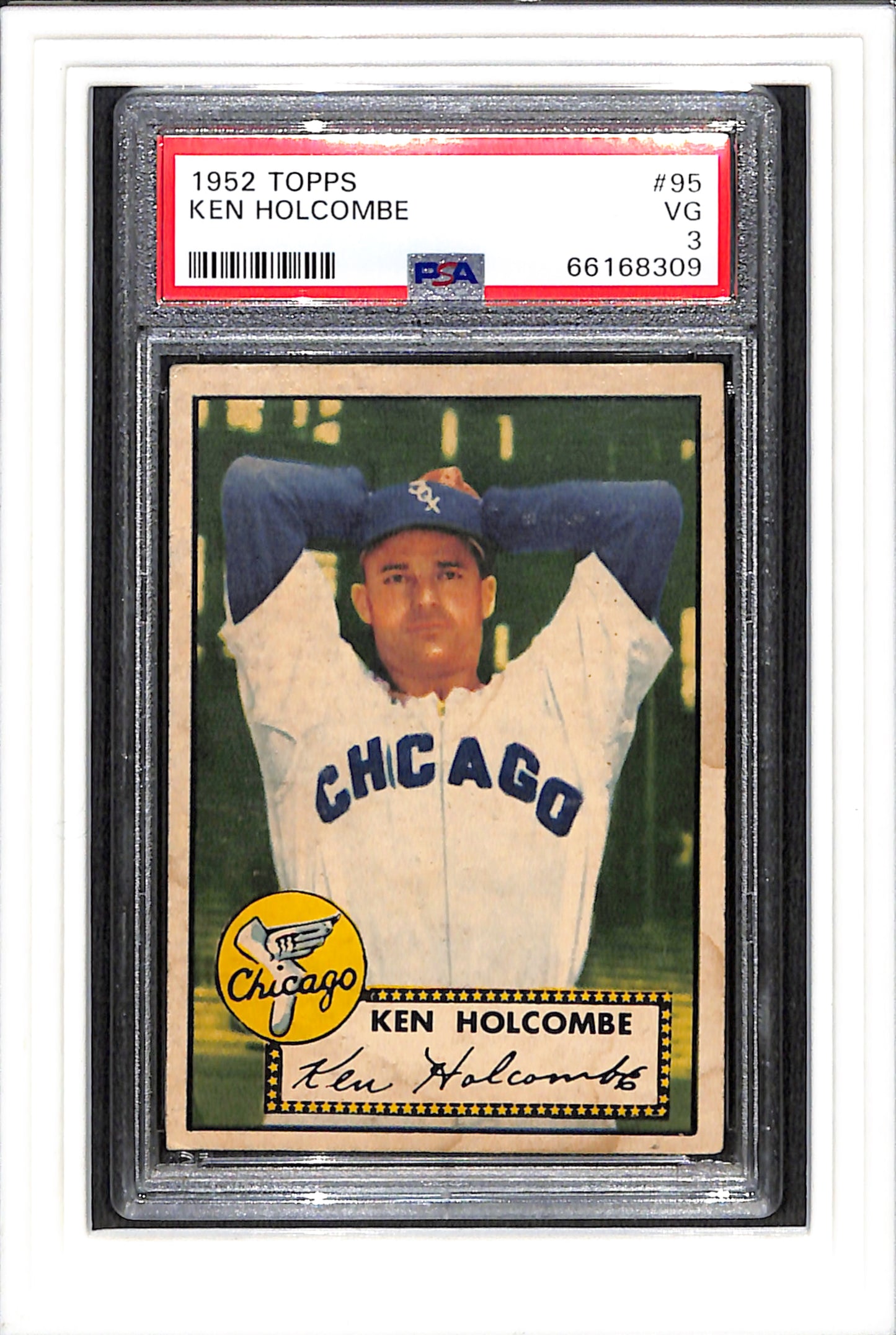 1952 Topps #95 KEN HOLCOMBE PSA 3