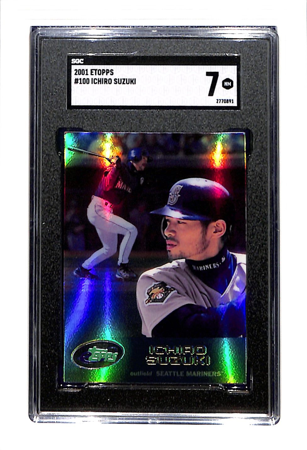 Ichiro Suzuki 2001 Topps RC Mariners PSA 9 Auto Grade Mint 9