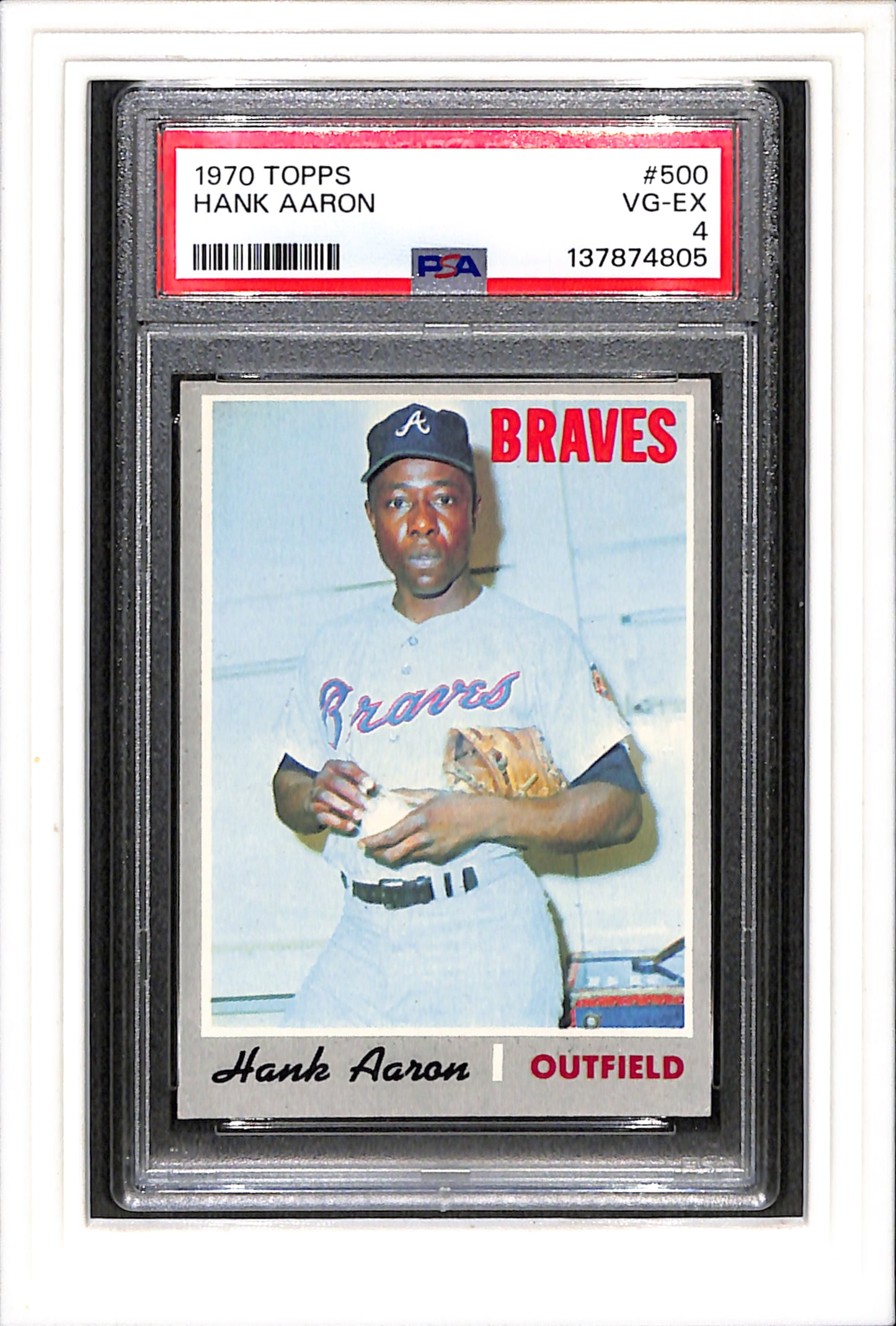 1970 Topps #500 Hank Aaron PSA 4 SN 137874805