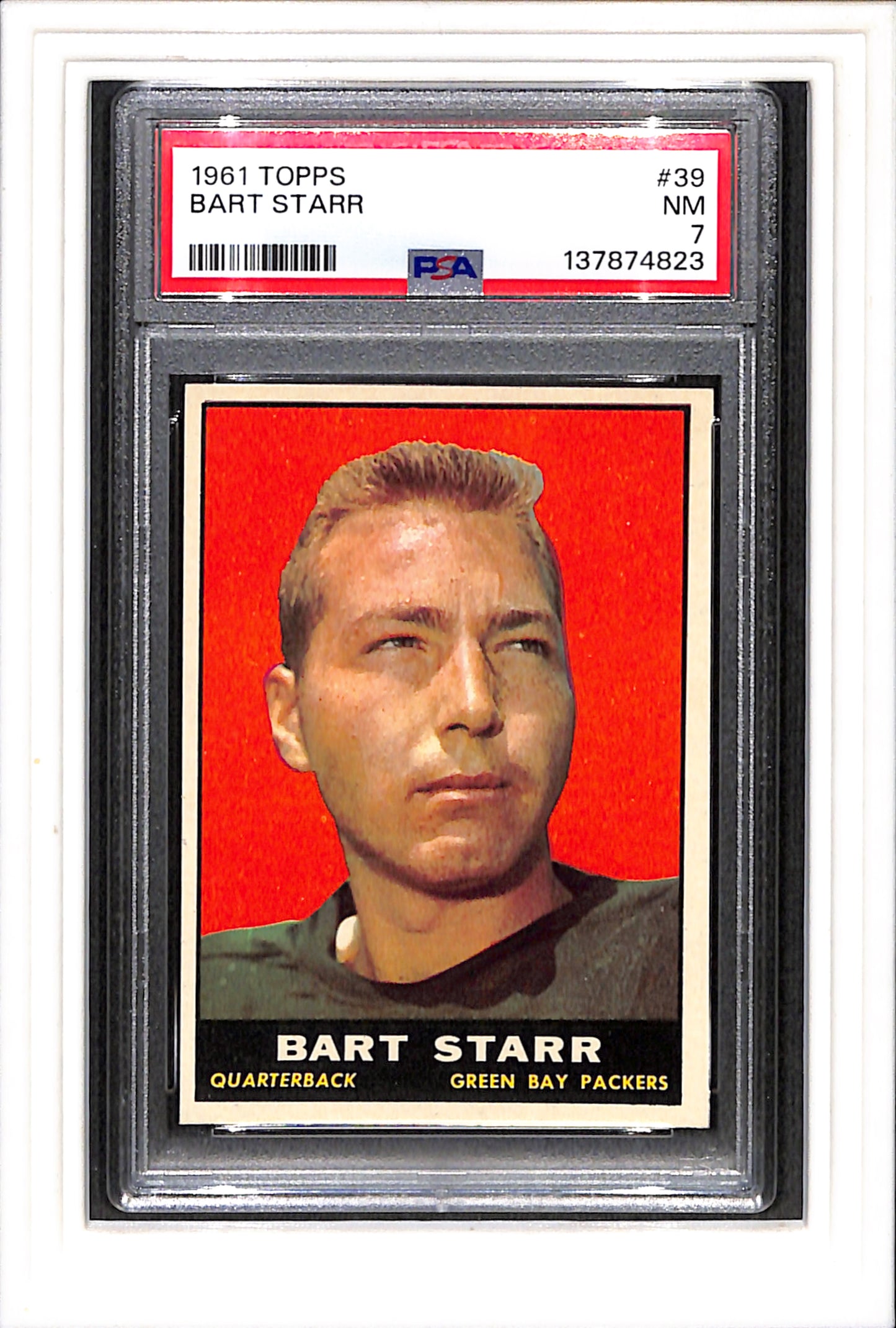 1961 Topps #39 Bart Starr PSA 7 SN 137874823
