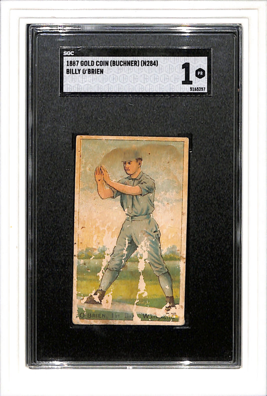 1887 Gold Coin (Buchner) (N284) # Billy O'Brien SGC 1 SN 5165257