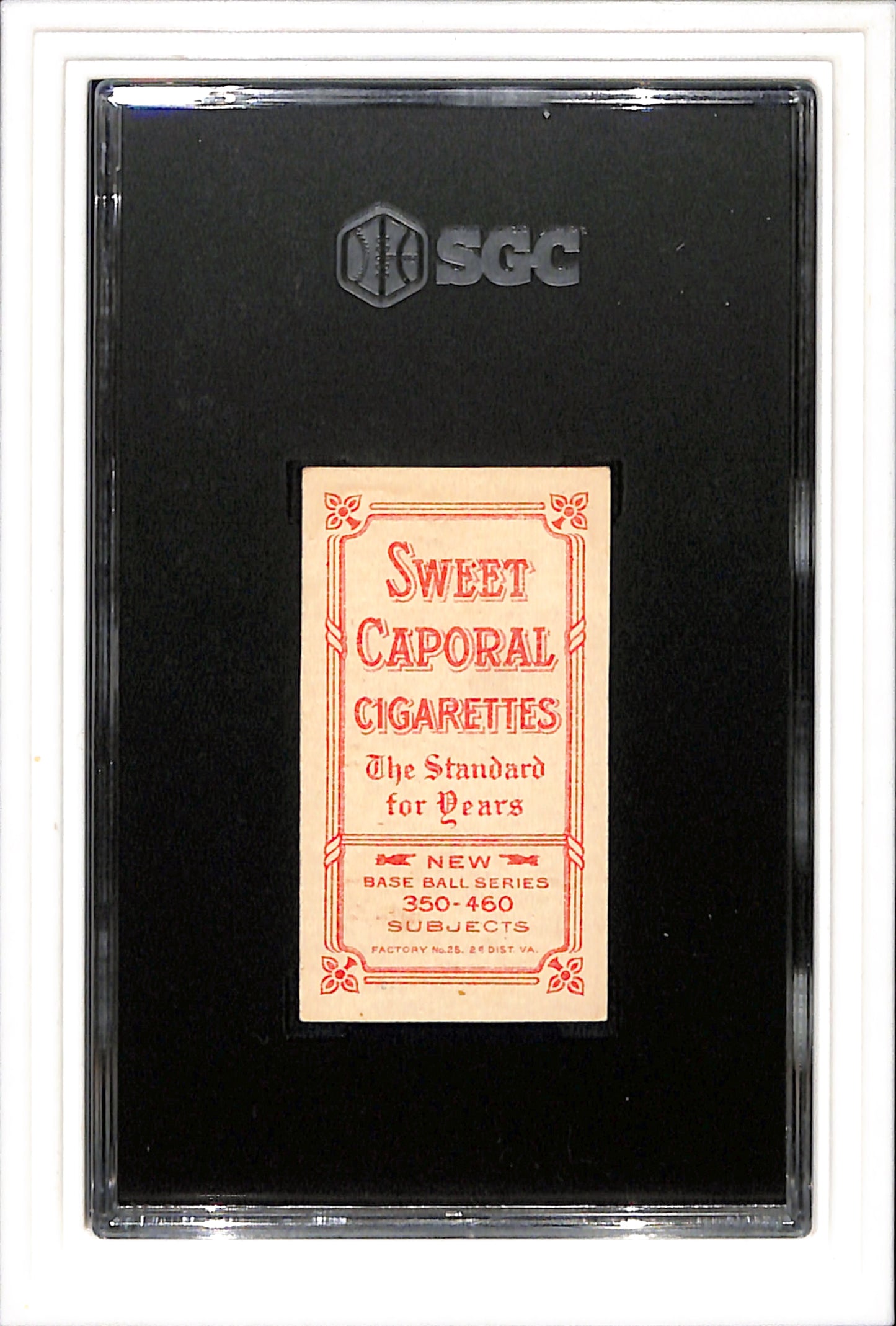 1911 T206 Hal CHase  Throwing Dark Cap Sweet Caporal SGC 4 SN 2191996
