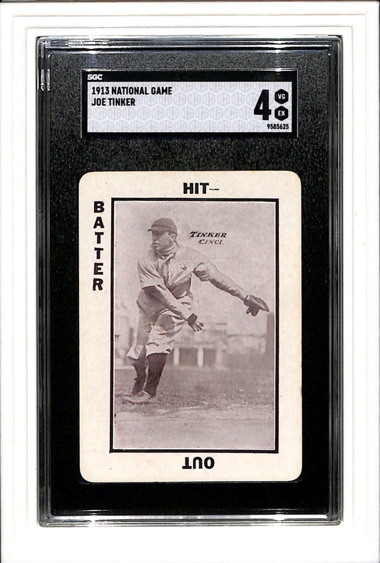 1913 National Game # Joe Tinker SGC 4 SN 9585625