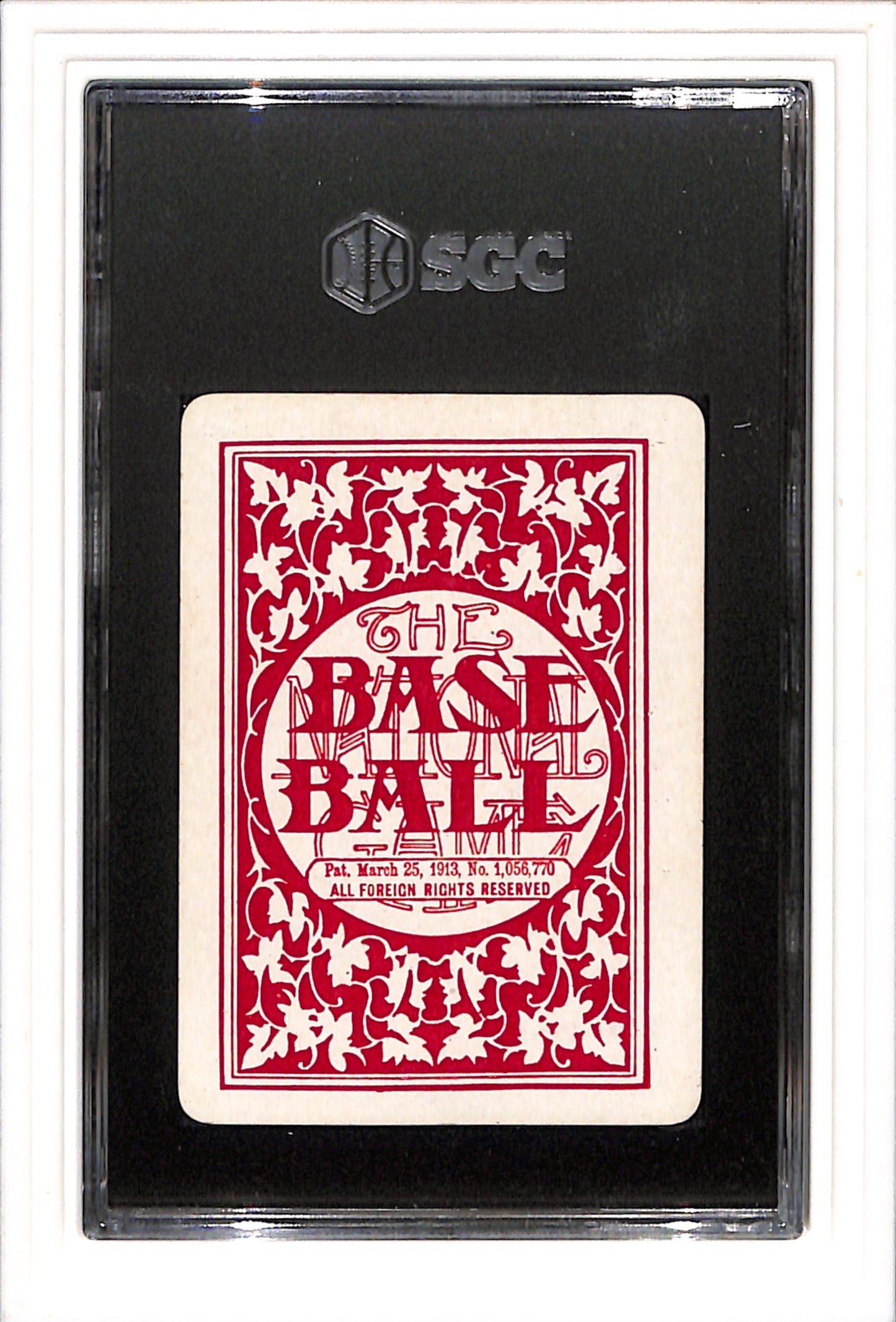 1913 National Game # Joe Tinker SGC 4 SN 9585625