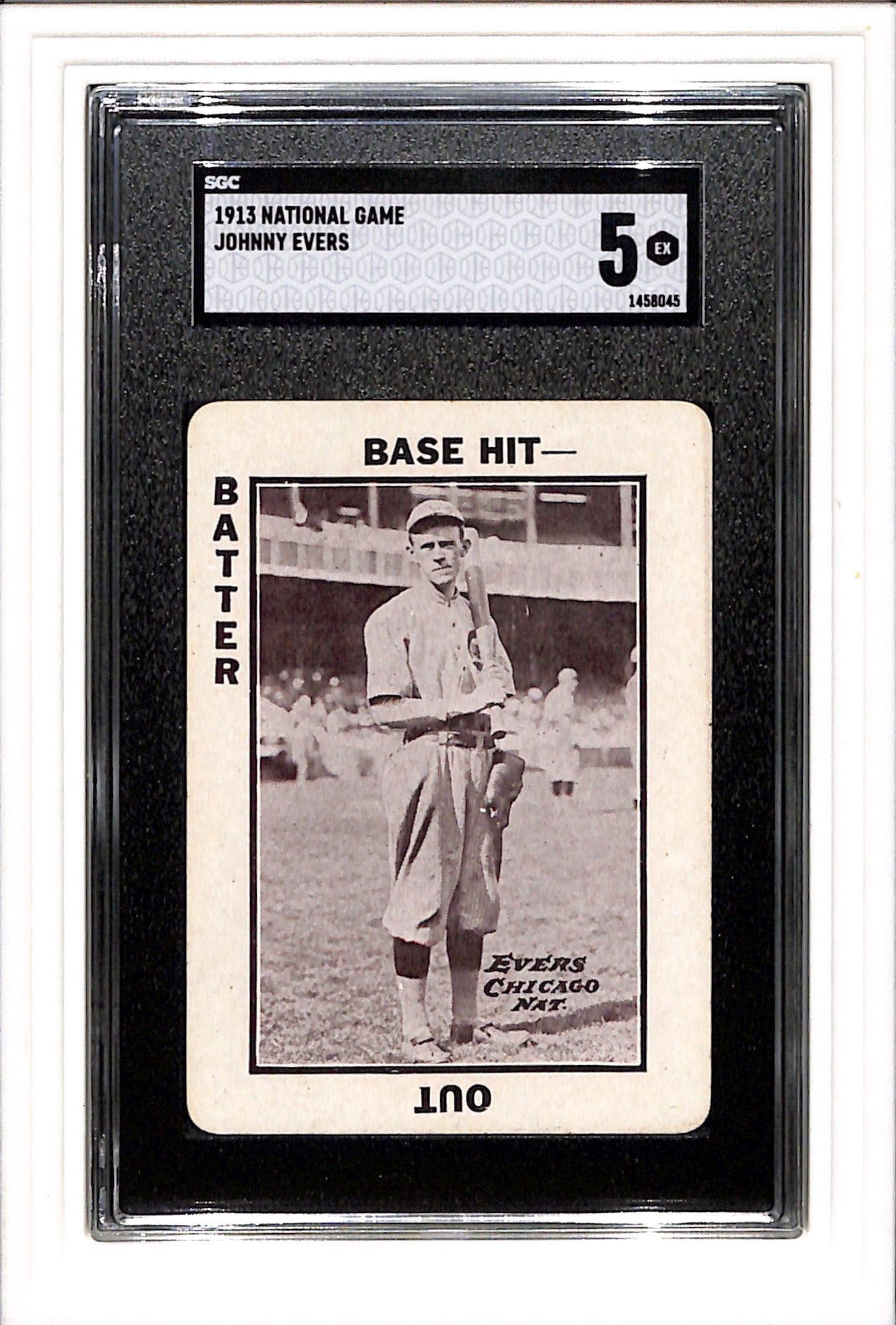 1913 National Game # Johnny Evers SGC 5 SN 1458045
