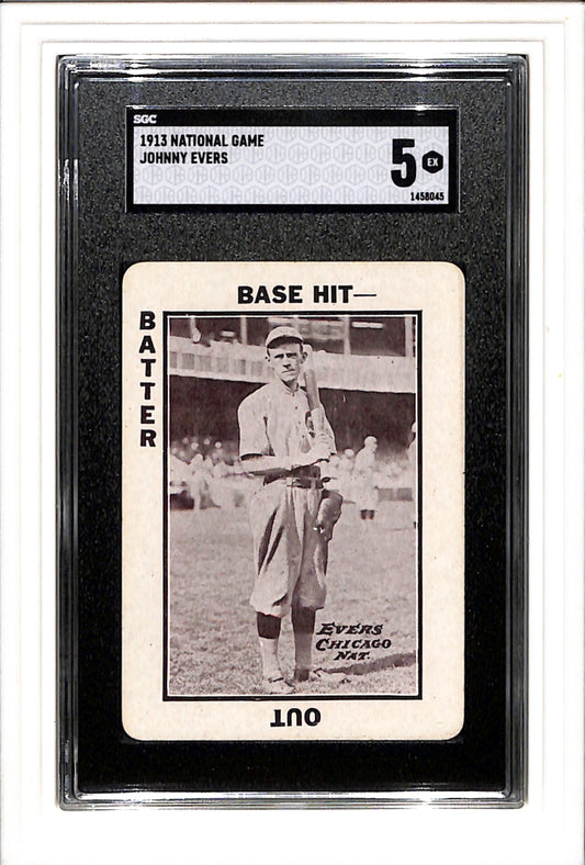 1913 National Game # Johnny Evers SGC 5 SN 1458045