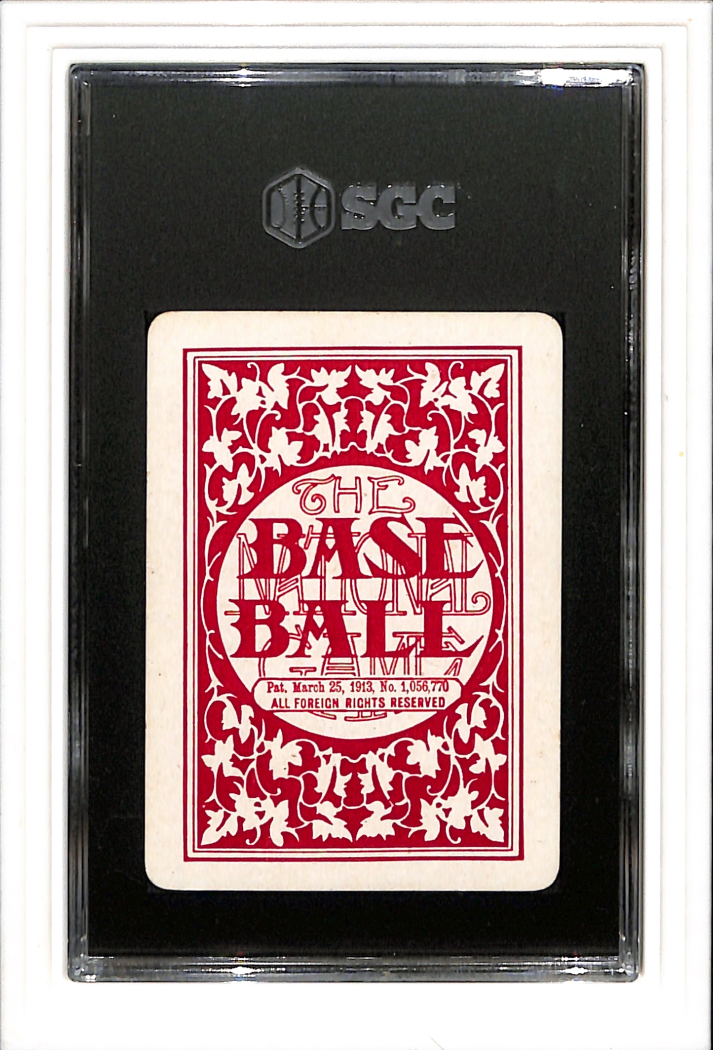 1913 National Game # Fred Clarke SGC 7 SN 3658892