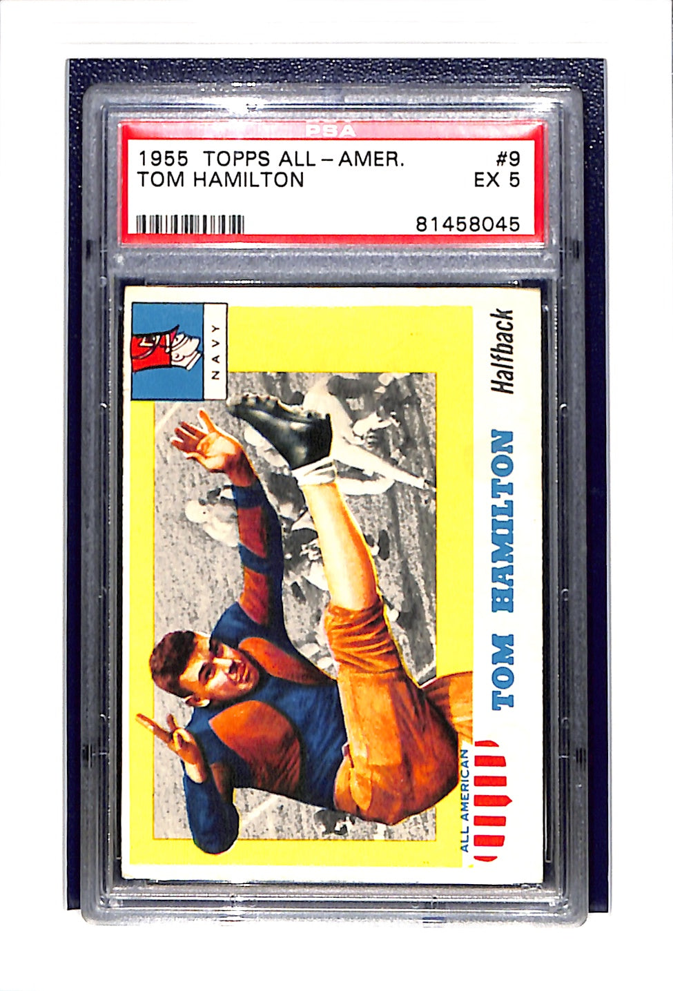 1955 Topps All American #9 Tom Hamilton PSA 5
