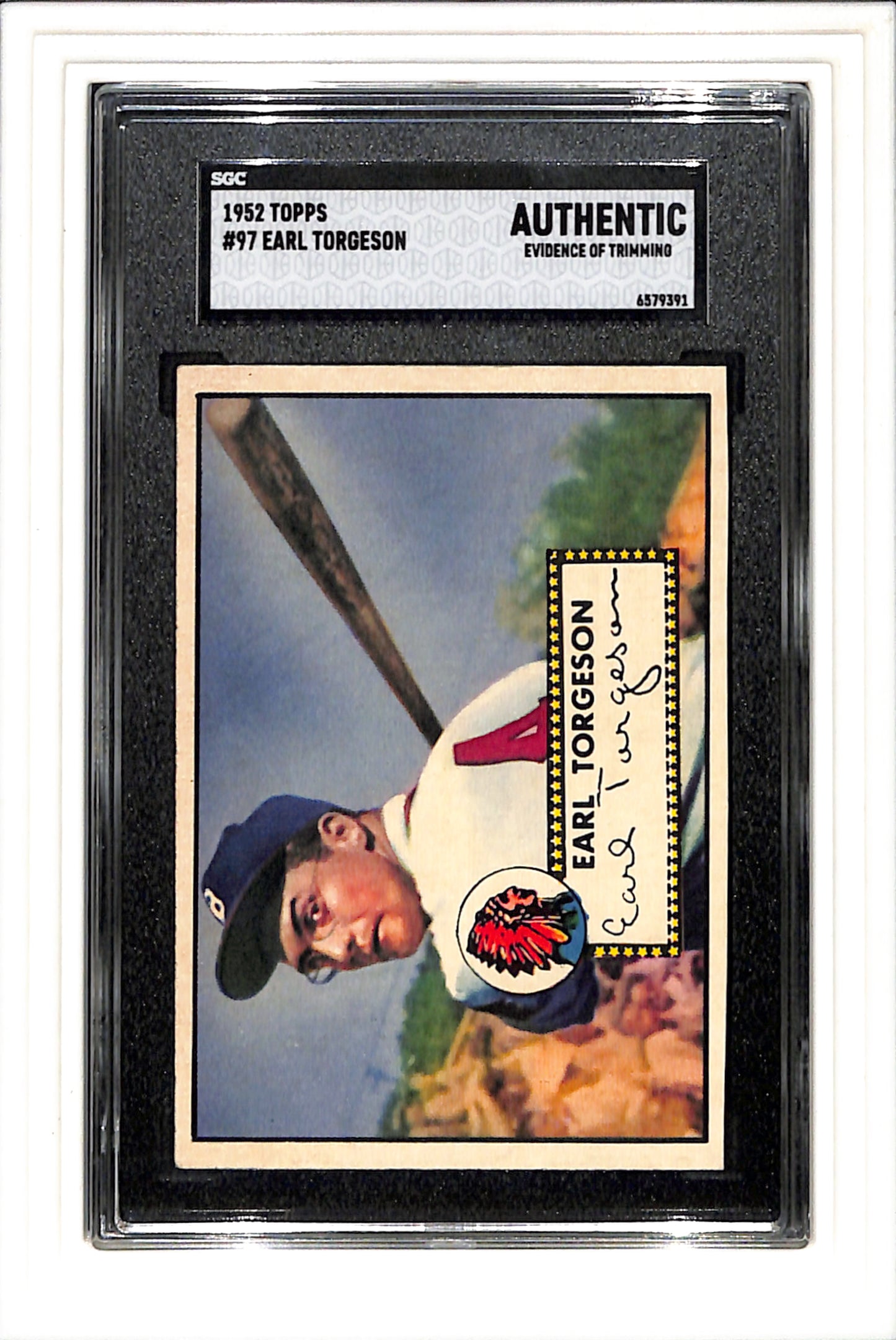 1952 Topps #97 Earl Torgeson SGC A SN 6579391