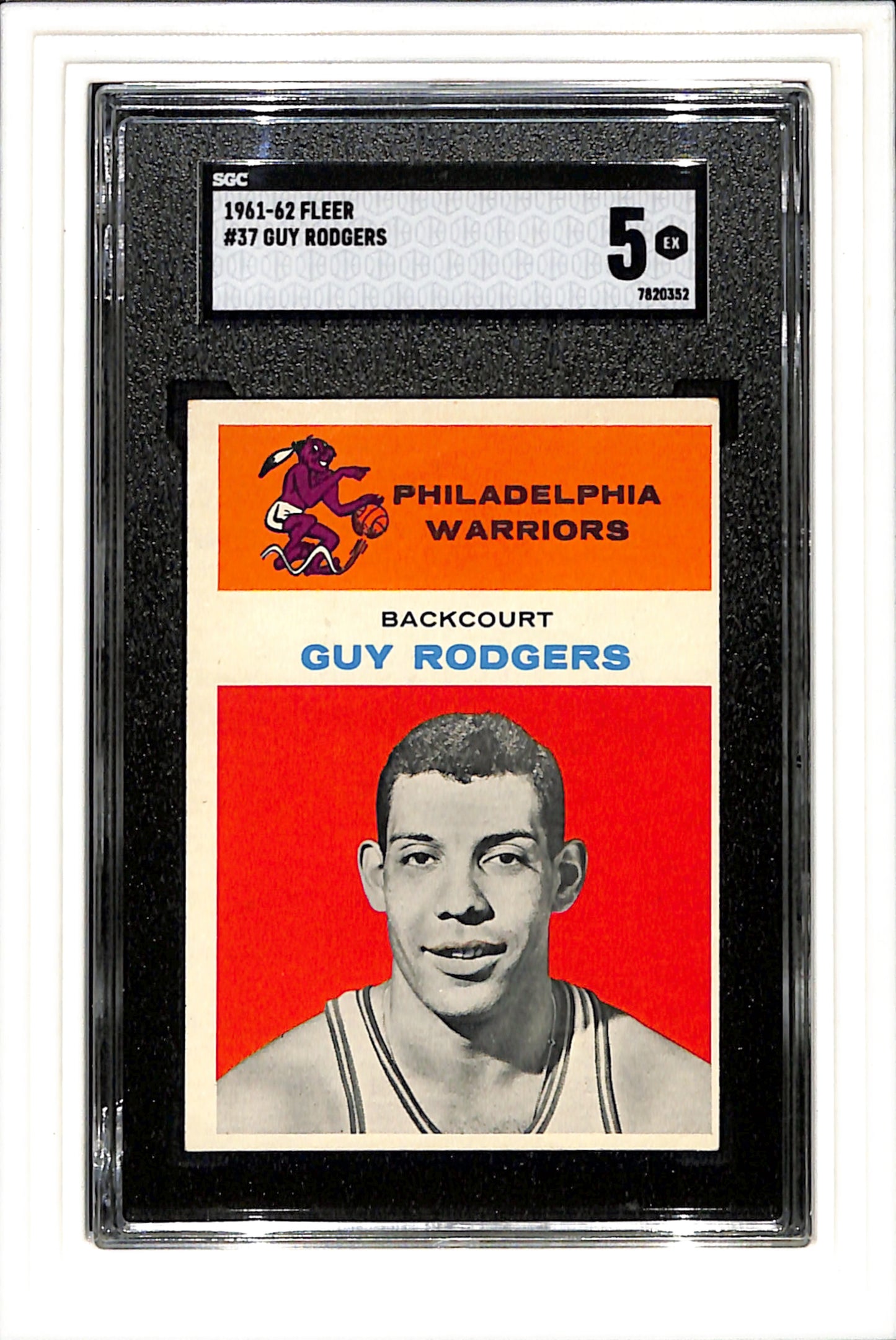 1961-62 Fleer #37 Guy Rodgers SGC 5 SN 7820352