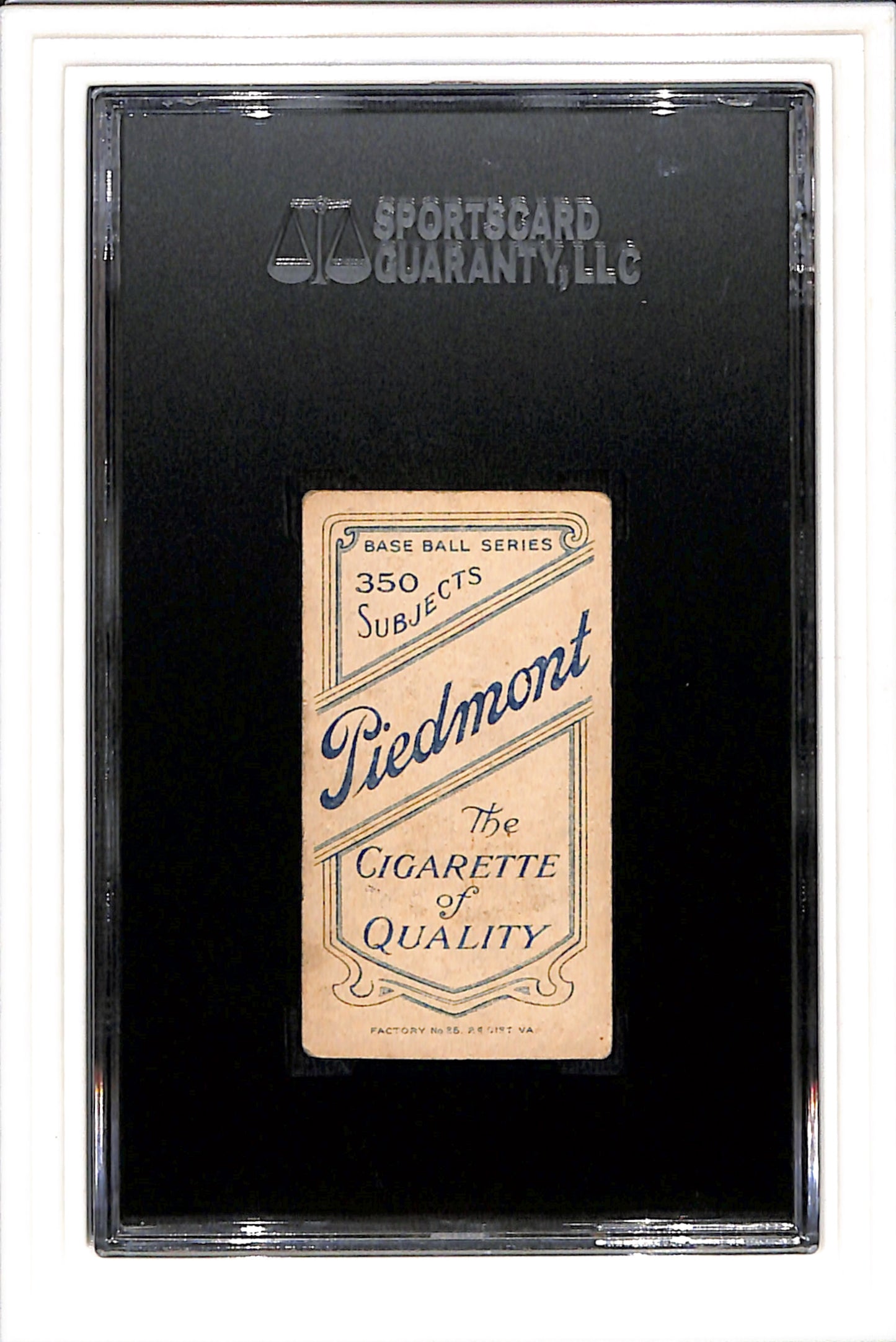 1909-1910 T206 Dots Miller SGC 5 Piedmont 350