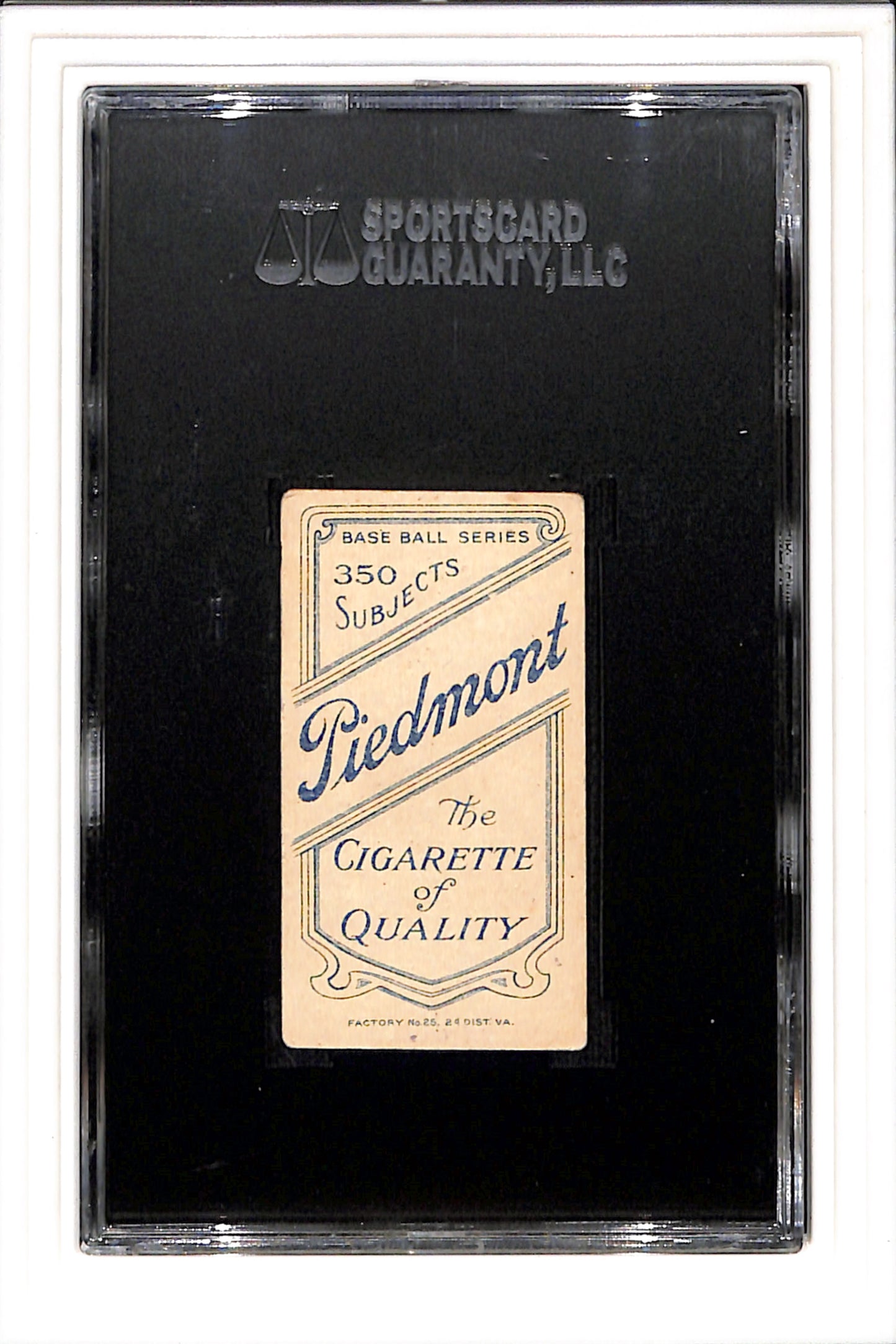 1909-1910 T206 Dolly Stark Southern Leagues SGC 3.5 Piedmont 350