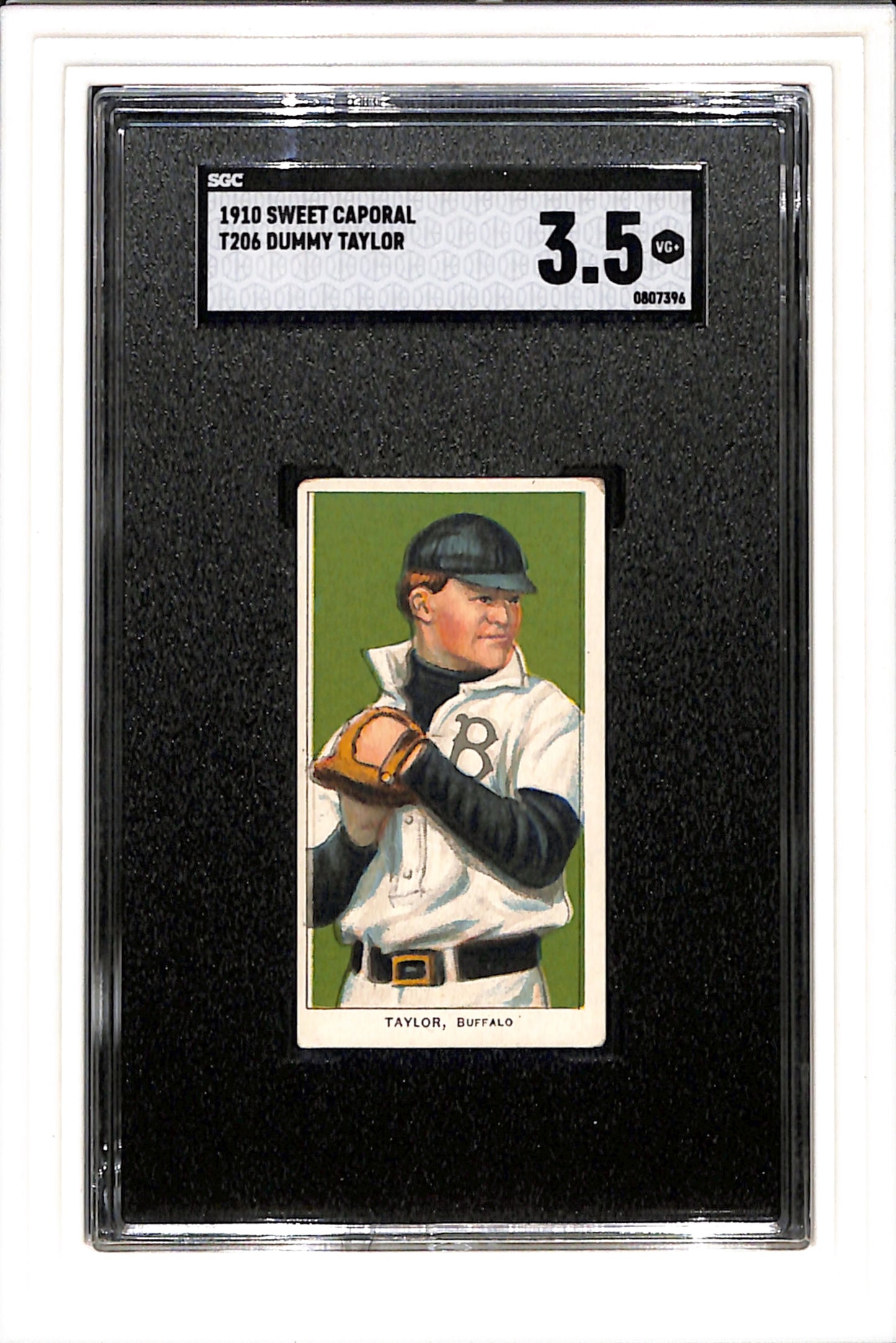 1909-1910 T206 Dummy Taylor SGC 3.5 SN 0807396