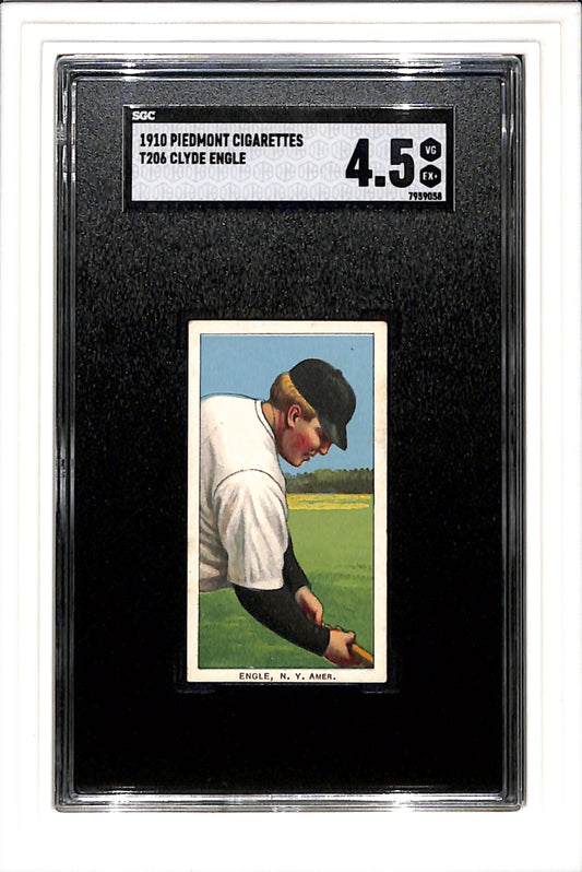1909-1910 T206 Clyde Engle SGC 4.5 SN 7959058