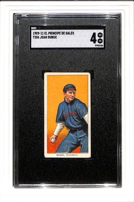1909-1910 T206 Jean Dubac EPDG SGC 4 SN 9795748
