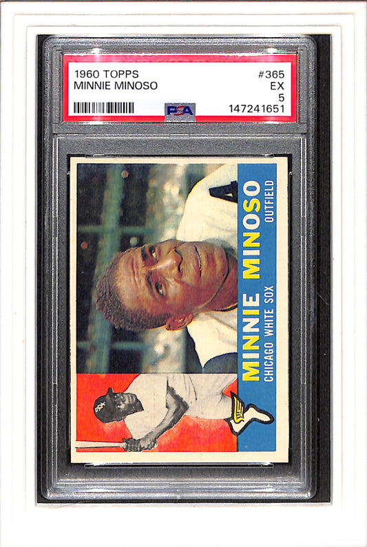 1960 Topps #365 Minnie Minoso PSA 5 SN 147241651