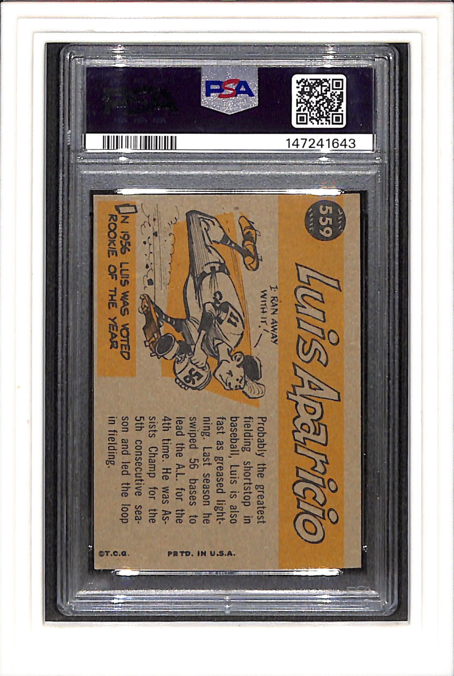 1960 Topps #559 Luis Aparicio All Star PSA 4 SN 147241643