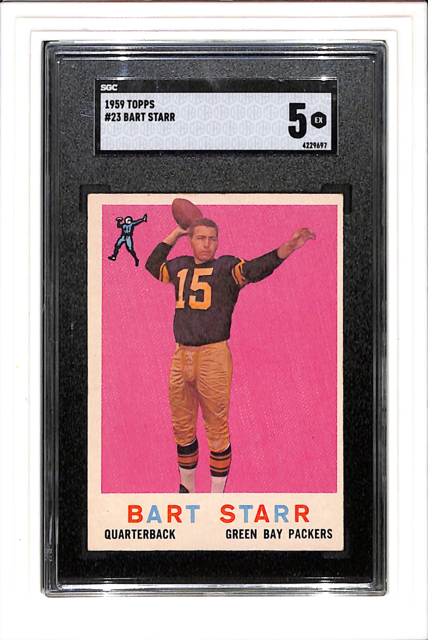 1959 Topps #23 Bart Starr SGC 5 SN 4229697