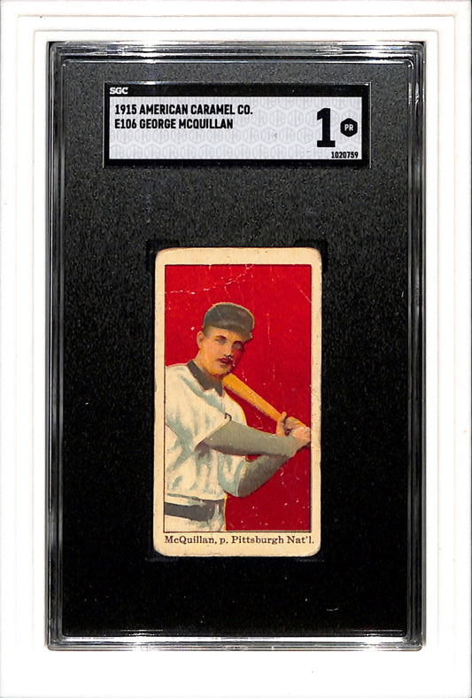 1915 American Caramel Co. E106 George McQuillan SGC 1