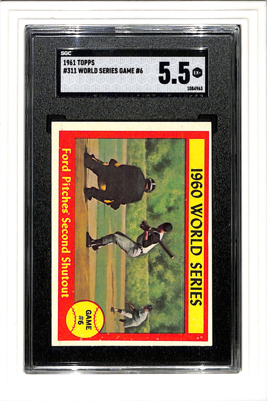 1961 Topps #311 World Series Game #6 SGC 5.5 SN 1084963