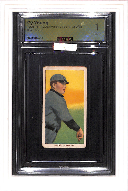 1909-11 T206 White Border Cy Young Bare Hand MBA 1 SN 3611318429