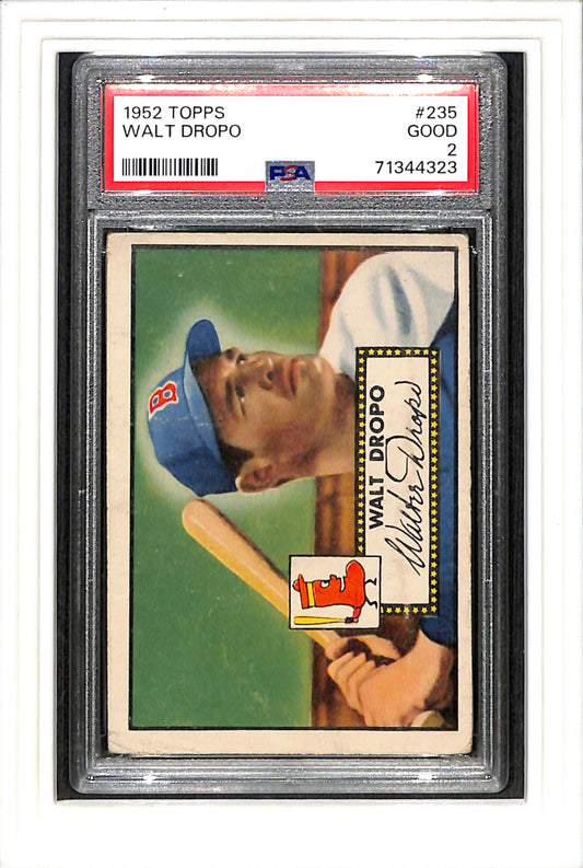 1952 Topps #235 Walt Dropo PSA 2 SN 71344323