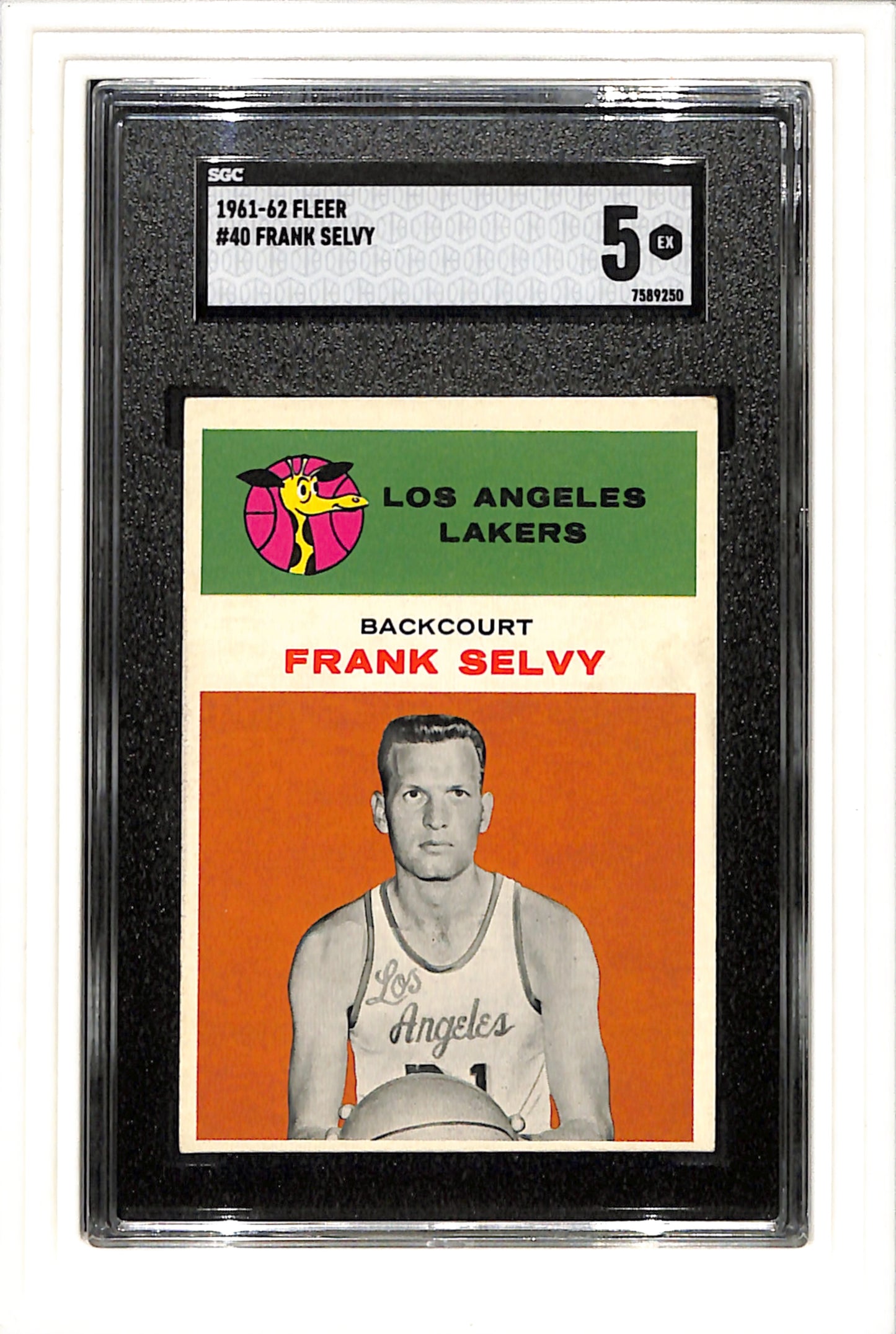 1961-62 Fleer #40 Frank Selvy SGC 5 SN 7589250